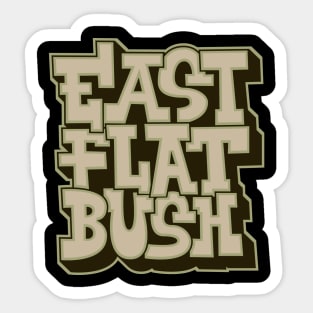 East Flatbush Vibes: Graffiti Comic Style Sticker